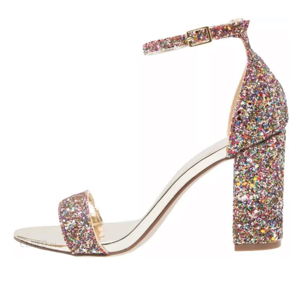 Madden Girl Beelaa Multicolor Glitter Heel 8.5